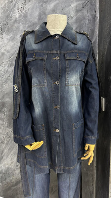 Yeşim Özcan Denim Ceket - 6