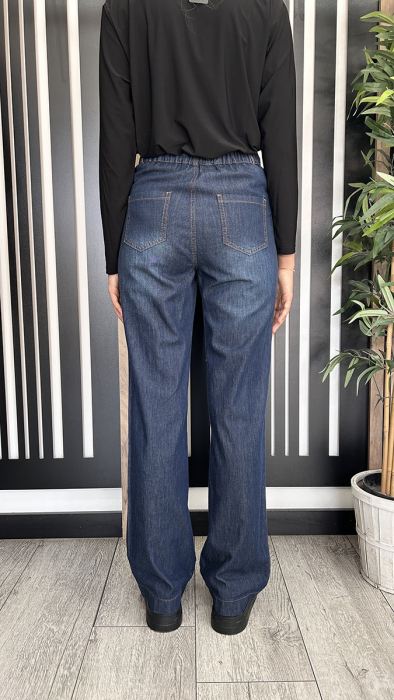Yeşim Özcan Denim Pantolon LACİVERT - 3